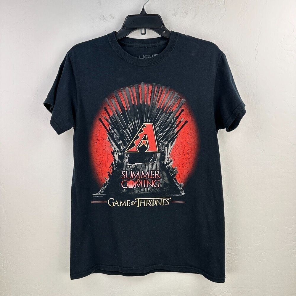 Game Of Thrones Arizona Diamondbacks Liquid Blue MLB Tshirt Mens‎ S Black 2017